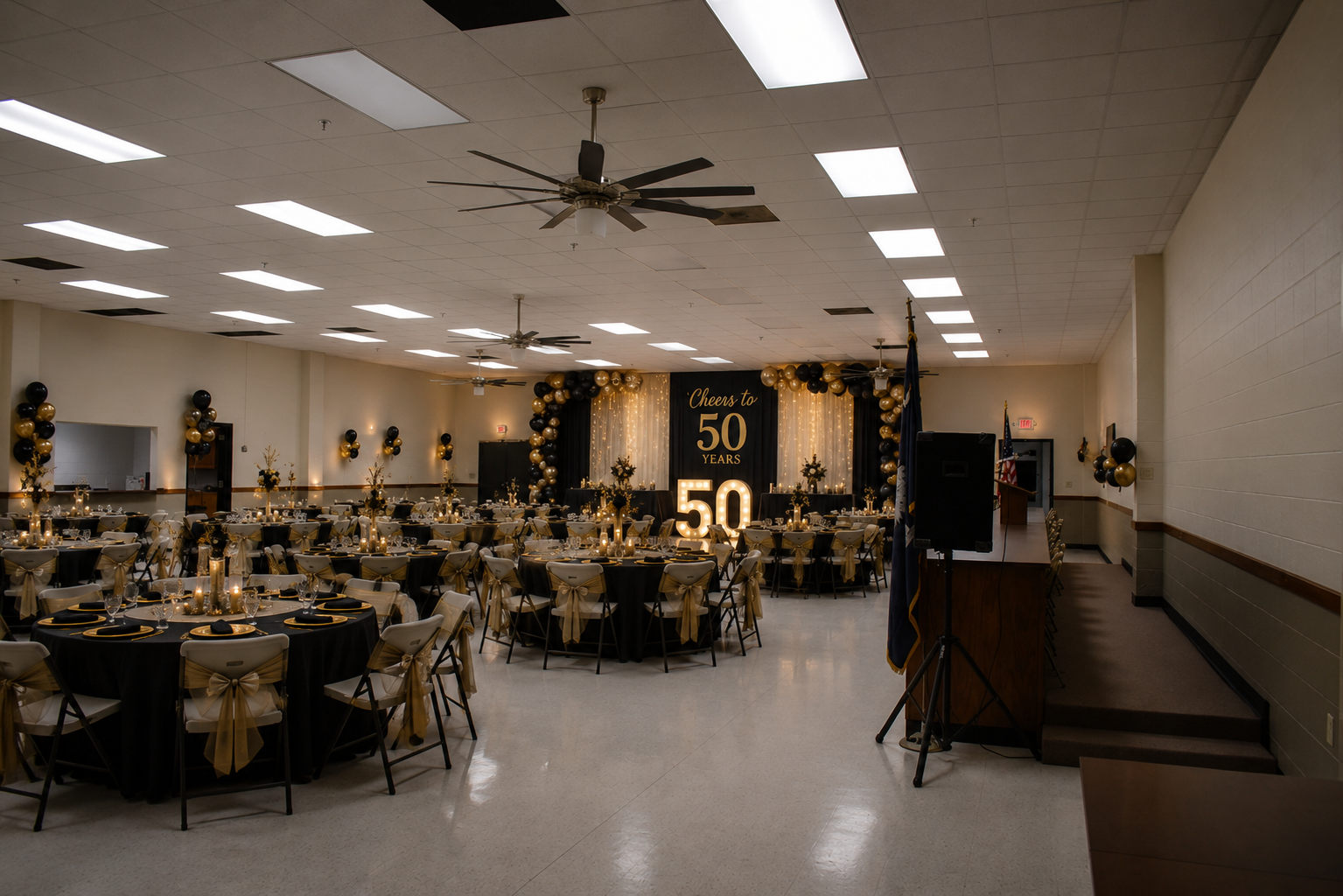 Cheers to 50 Years anniversary celebration at The Pillars